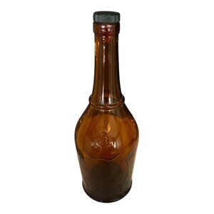 Vintage Dimple Haig Whisky Bottle – Amber Glass – 1-44 Marked – Plastic Cap – WW